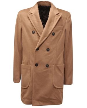 Imperial Double-Breasted Coats - Marrón