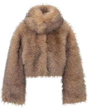 ROTATE BIRGER CHRISTENSEN Faux Fur & Shearling Jackets - Brown