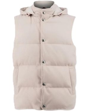 Eleventy Jassen ,Gewatteerd Vest - Naturel