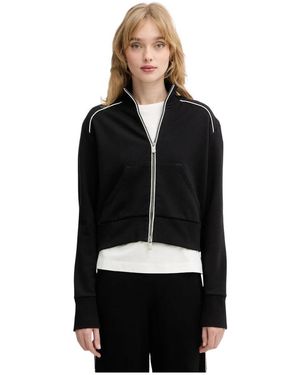 Pinko Hoodies & Sweatvesten ,Zwart ,Katoen Majolie Sweatshirt