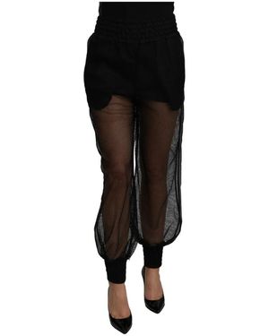 Dolce & Gabbana Silk-Blend Pant - Black
