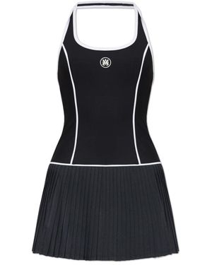 Amiri Kleedjes ,Zwart ,Jurk Met Ingebouwde Shorts