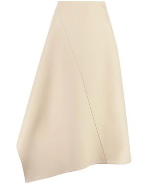 Bottega Veneta Midi Skirts - Natural