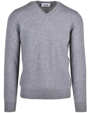 Alpha Studio Truien & Vesten ,Grijs ,Wol Pullover Met V-Hals