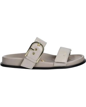 Furla Solea Pantoletten - Weiß