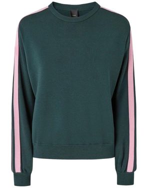 Pinko Sportieve Sweater Met Love Birds Logo - Groen