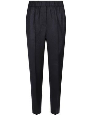 Peserico Broeken ,Blauw ,Slim-Fit Broeken