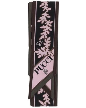 PUCCI Accessoires ,Veelkleurig ,Selva And Iride Sjaal - Zwart