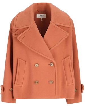 Chloé Leather Jassen - Oranje