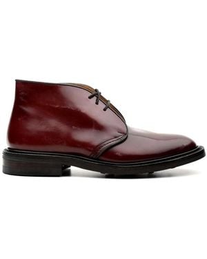 Tricker's Lace-Up Boots - Red
