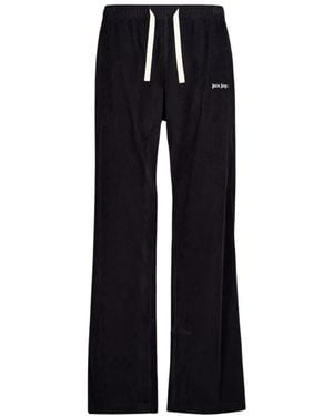 Palm Angels Wide Trousers - Black