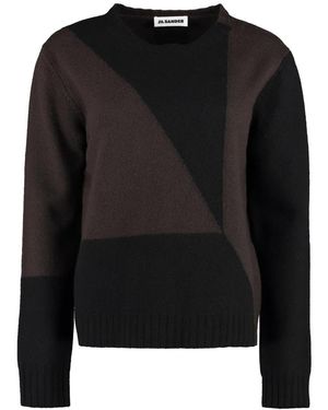 Jil Sander Round-Neck Knitwear - Black