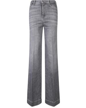 7 For All Mankind Straight Fit Jeans - Grey