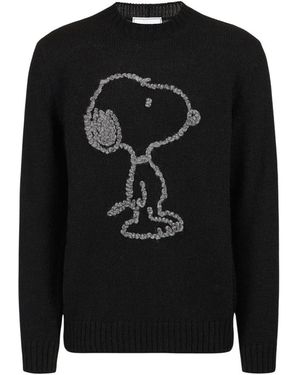 Iceberg Round-Neck Knitwear - Nero