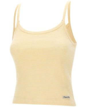 Sporty & Rich Sleeveless Tops - Yellow