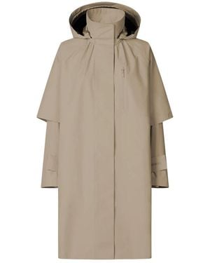 Save The Duck Jassen ,Nylon Nylon Jas Met Capuchon - Naturel