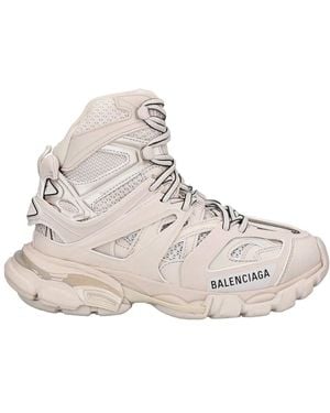 Balenciaga Weiße High-Top Track Hike Sneakers - Natur