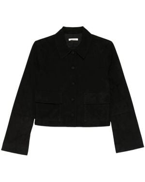 By Malene Birger Leather Jackets - Black