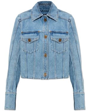 Balmain Jassen ,Blauw ,Denim Denim Jacket