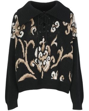 Etro Round-Neck Knitwear - Noir