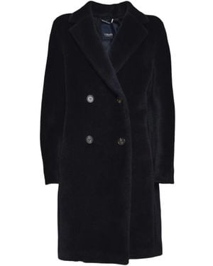 Max Mara Double-Breasted Coats - Negro