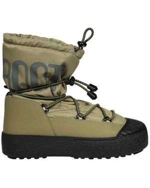 Moon Boot Schnürstiefeletten mit pvc-einsätzen - Grün
