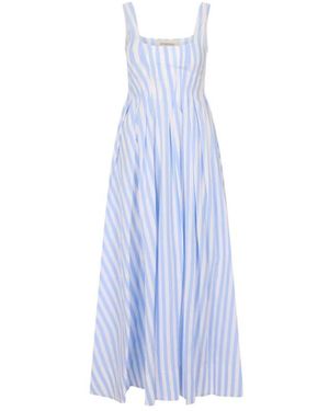 Sportmax Kleedjes ,Blauw ,Maxi Kleedjes