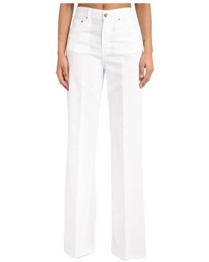 Dondup Jeans ,Wit ,Katoen Amber Wijde Jeans