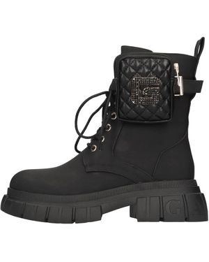 Gaelle Paris Lace-Up Boots - Negro