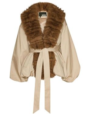 ROTATE BIRGER CHRISTENSEN Faux Fur & Shearling Jackets - Natural