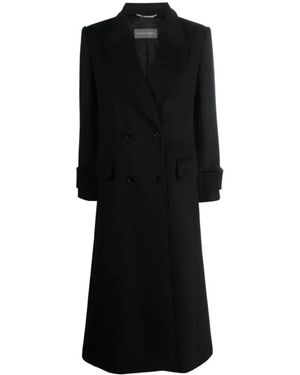 Alberta Ferretti Double-Breasted Coats - Zwart