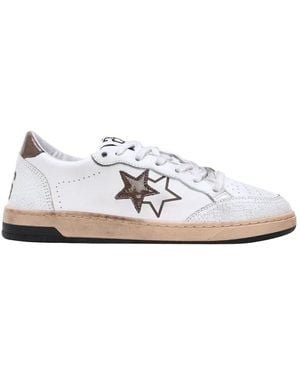 2Star Schoenen ,Wit ,Leer Week Star Sneakers