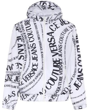 Versace Jeans Couture Jassen ,Wit ,Bomberjack - Blauw