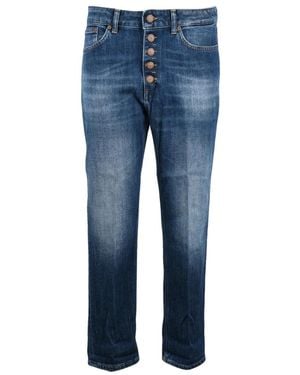 Dondup Cropped Jeans - Bleu