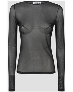 Jean Paul Gaultier Long Sleeve Tops - Grey