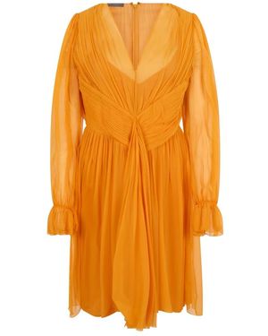 Alberta Ferretti Short Dresses - Orange
