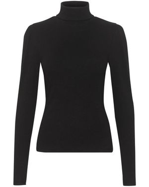 Gestuz Drewgz Rollneck Puff Noos - Zwart