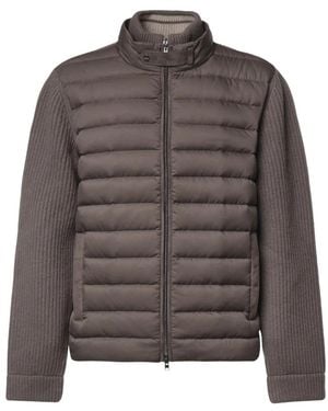 Herno Wool-Mix Puffer Jacket - Grau