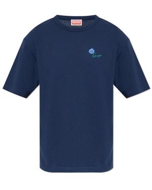 KENZO Tops ,Blauw ,Katoen Tulip T-Shirt