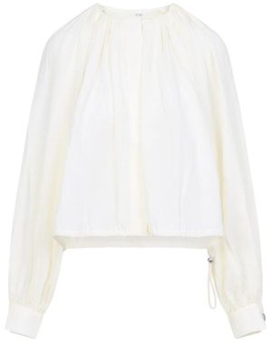 Co. Overhemden ,Wit ,Gathered Shirt
