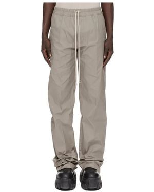 Rick Owens Straight Trousers - Gris