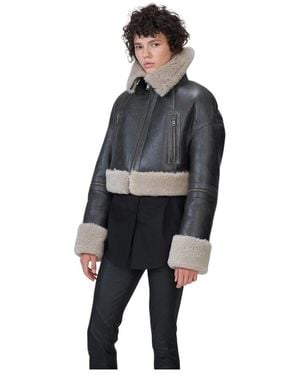 VESPUCCI by VSP Faux Fur & Shearling Jackets - Black