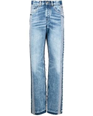 Maison Margiela Blaue Gerades Jeans Mit 5 Taschen