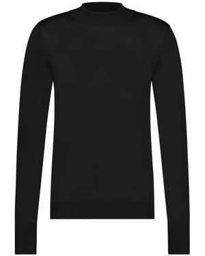 Aeden Schwarzer strickpullover