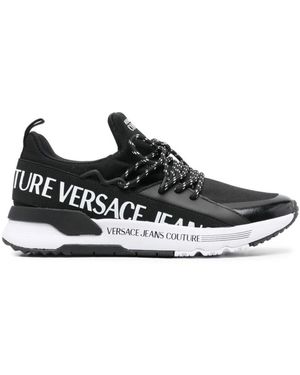 Versace Jeans Couture Schwarze Low-Top-Sneakers