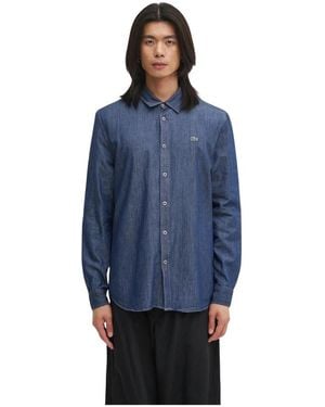 Lacoste Denim Shirts - Blu