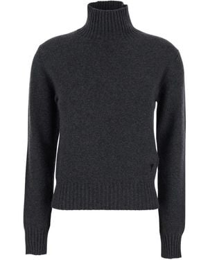 Ami Paris Cashmere Knitwear - Bleu