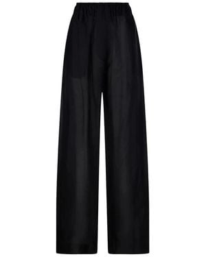 Thelatest Wide Trousers - Black
