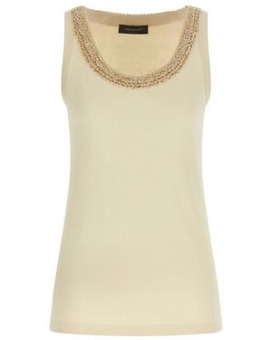 Fabiana Filippi Sleeveless Tops - Natural