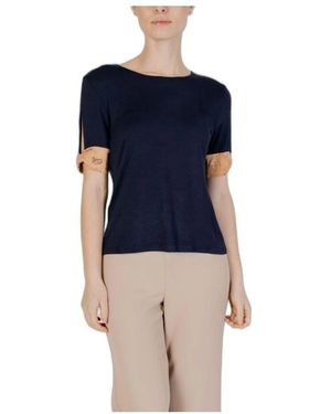 Alviero Martini 1A Classe Blaue viskose top & t-shirt kollektion